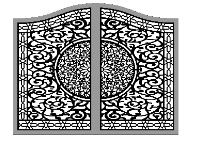 Mẫu cnc cổng 2 cánh mới nhất dxf