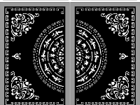 Mẫu cnc cổng 2 cánh trống đồng có chóp mới nhất