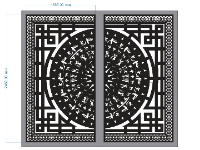 Mẫu cnc cổng 2 cánh trống đồng mới