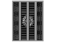 Mẫu cnc cổng 4 cánh hot tháng 12