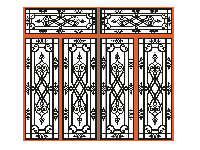 Mẫu cnc cổng 4 cánh mới nhất hiện nay