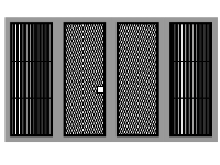 Mẫu cnc cổng 4 cánh thiết kế đẹp chuẩn đơn giản