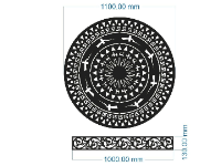 Mẫu cnc diềm và trống đồng dxf