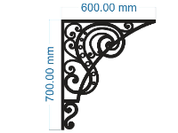 Mẫu cnc ke góc mái kính thiết kế cad