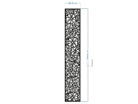 Mẫu cnc vách ngăn hoa dxf