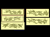 Mẫu cổ tứ quý bàn thờ cnc