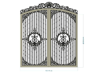 Mẫu cổng 2 cánh cnc mới