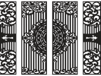 Mẫu cổng 4 cánh cnc cực đẹp trống đồng