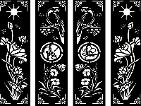 Mẫu cổng 4 cánh cnc họa tiết chữ phúc lộc cực đẹp