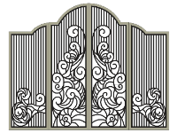 Mẫu cổng 4 cánh độc lạ cnc