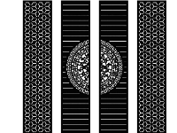 Mẫu cổng 4 cánh trống đồng kết hợp bông tuyết