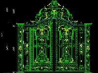 mẫu cổng CNC biệt thự,File cad cổng cnc đẹp,Autocad cổng cnc đẹp,Bản vẽ cổng cnc đẹp,Cổng 2 cánh cnc đẹp