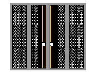 Mẫu cổng bông tuyết 4 cánh 3 nẹp vàng cnc
