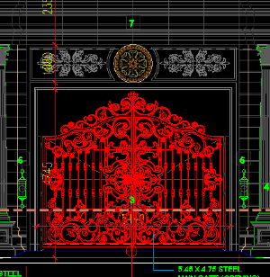 mẫu cổng đẹp,cad cổng,cổng đẹp