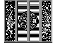 Mẫu cổng song hổ uy hùm cnc