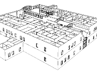 Mẫu công trình Revit _ Bệnh viện phần kiến trúc