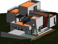 Mẫu công trình Revit_Nhà ở hiện đại