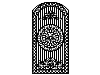 Mẫu cửa 1 cánh đẹp cnc