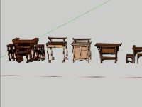 Mẫu dựng 3d sketchup bàn thờ