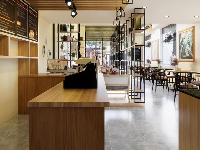 nội thất quán cafe,mẫu thiết kế quán cafe,file su quán cà phê,model sketchup quán cafe