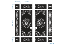Mẫu file cnc cổng 2 cánh đồng tiền