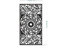 Mẫu giếng trời trống dơi cnc