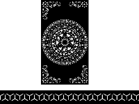 Mẫu giếng trời trống đồng và diềm bông tuyết cnc