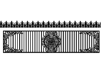 Mẫu hàng rào cnc đẹp file cad có chông