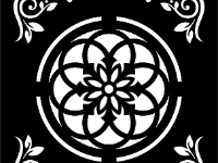 Mẫu hoa văn vuông đẹp cnc