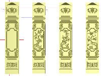 Mẫu jdpaint cnc trụ cầu thang đẹp