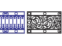 Mẫu lan can cắt cnc file cad