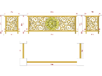 Mẫu lan can cnc đẹp 1 file dxf