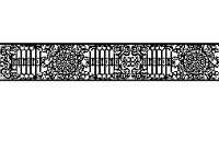 Mẫu lan can dài file cad cnc