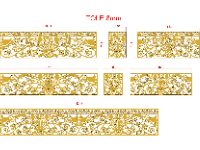 Mẫu lan can thiết kế hoa lá hiện đại file dxf