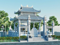 Mẫu lăng mộ sketchup
