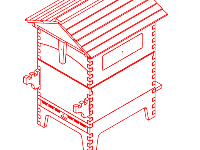 Mẫu mô hình nhà tổ ong cnc