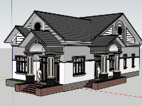 su nhà 1 tầng,model su nhà 1 tầng,sketchup nhà 1 tầng