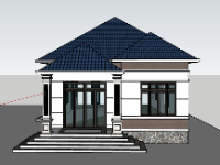 file su biệt thự,model su biệt thự,file sketchup biệt thự