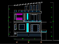 Nhà 1 TH+2.5 tầng nổi,Nhà ở kết hợp kinh doanh 8.7x12.5m,Nhà KT 8.7x12.5 m gồm 1 TH và 2.5 tầng nổi