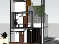 mẫu nhà 2 tầng,model su nhà 2 tầng,file sketchup nhà 2 tầng