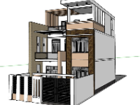 su nhà 3 tầng,model su nhà 3 tầng,sketchup nhà 3 tầng