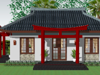 nhà ăn file su,nhà ăn sketchup,file su nhà ăn