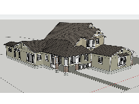 thiết kế biệt thự 2 tầng,sketchup nhà biệt thự,biệt thự 2 tầng dựng 3d su