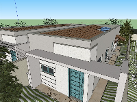 nhà cấp 4 sketchup,sketchup nhà cấp 4,model su nhà cấp 4