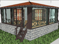 Mẫu nhà dừng chân file sketchup