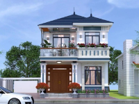 Mẫu nhà mái Nhật 2 Tầng 7x12m
