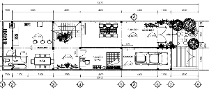 Mẫu nhà mặt phố cho diện tích đất 6 x 23,7m