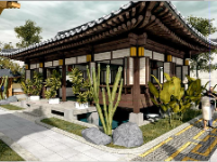 nhà đẹp file su,file sketchup nhà trung hoa,model sketchup nhà trung hoa