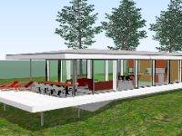 dựng 3d su nhà nghỉ dưỡng,mẫu nhà nghỉ dưỡng file su,sketchup nhà nghỉ dưỡng