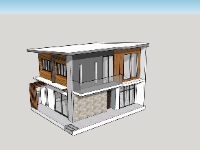 su nhà phố,sketchup nhà phố,su nhà phố 2 tầng,sketchup nhà phố 2 tầng